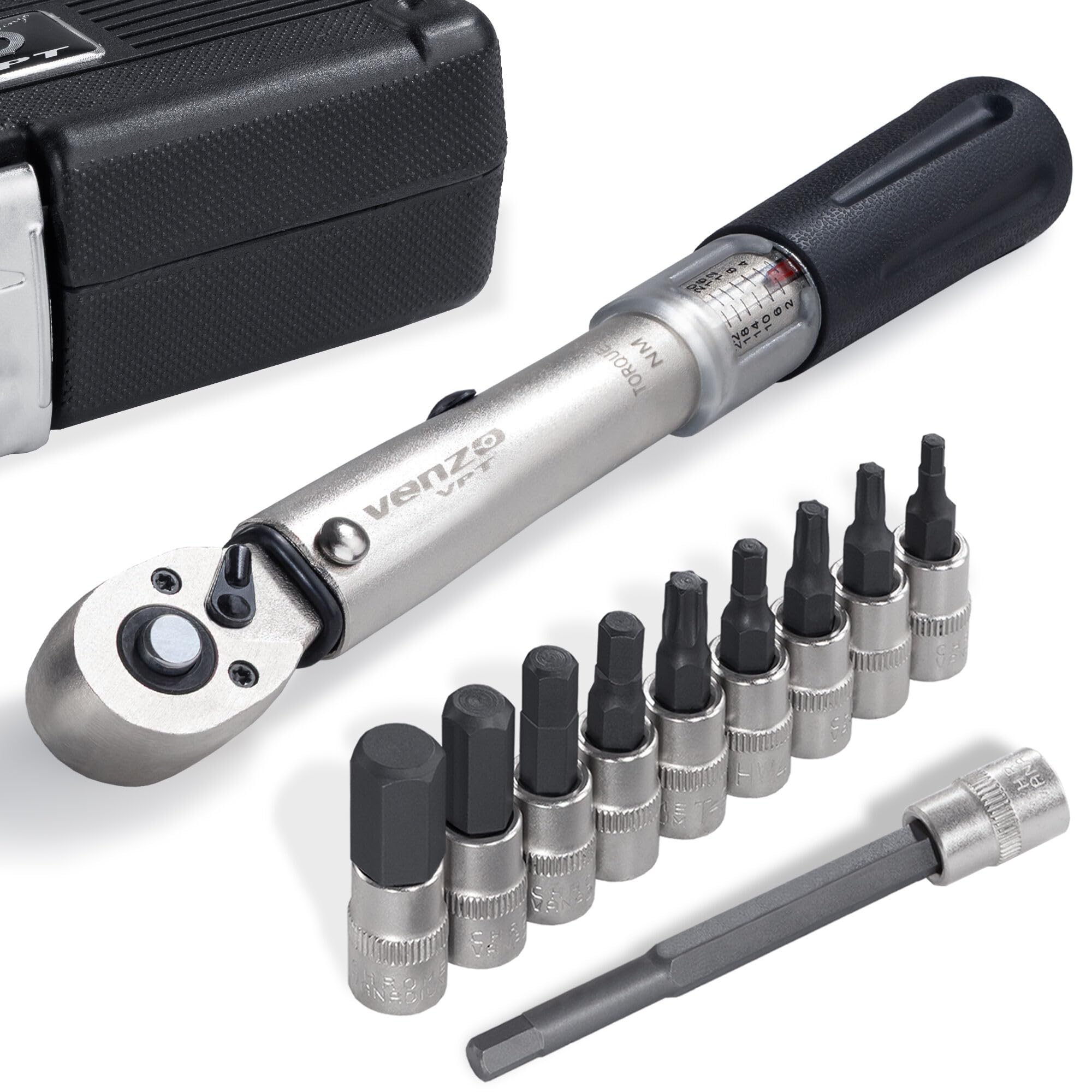 E llen Amazon.com: Venzo Bicycle Bike 1/4 Inch Driver - Torque Wrench